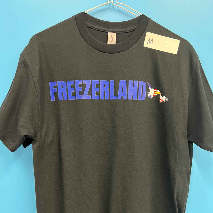 Freezerland T-Shirt - Blue Text