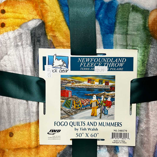 Newfoundland Fleece Throw "FOGO Quilts and Mummers"