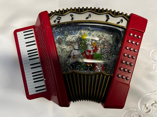 LED Mummers Accordion Snowglobe