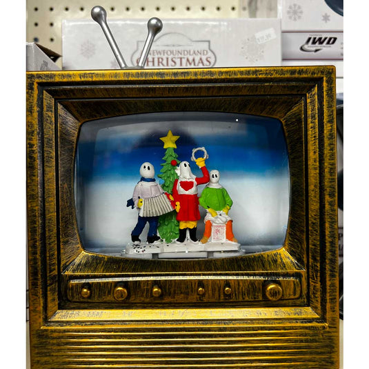 Christmas Mummers Decoration - Old TV